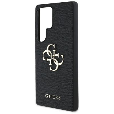 6. Etui Guess Grained Big 4G Logo Small Classic Logo do Samsung Galaxy S25 Ultra czarny