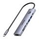 10. UNITEK HUB USB-C 7W1 PD 100W HDMI 2.0 Z PRZYCISKIEM ON/OFF