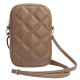 4. Torebka Guess Zip Quilted 4G - brązowa