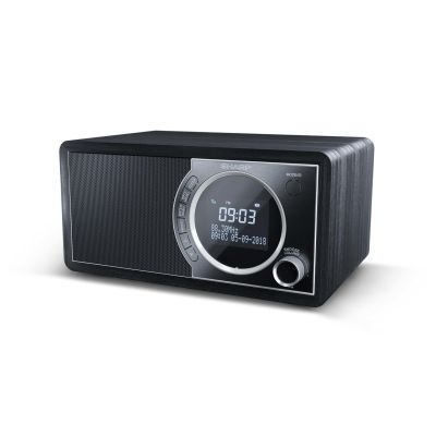 3. Osobisty cyfrowy czarny radio Sharp DR-450, stal nierdzewna