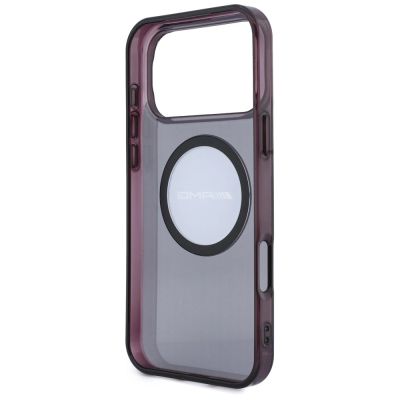 7. Etui Mercedes AMG IML Transparent Bicolor Block MagSafe na iPhone 18 Pro Max / 17 Pro Max - czarno-burgundowe