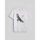 5. T-shirt regular z nadrukiem męski 4F 4FKAW26TTSHM4499-10S