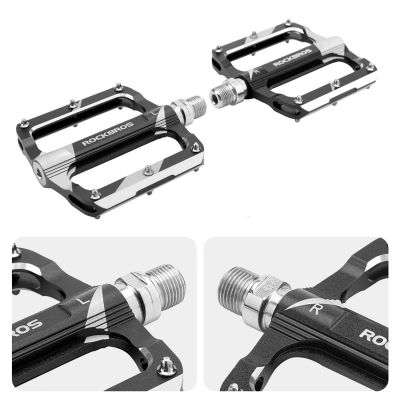 3. Pedały rowerowe Rockbros K306-BK MTB aluminiowe - czarne