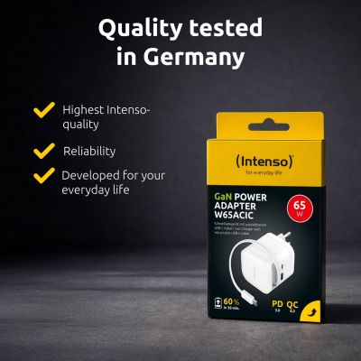 8. Intenso 7806520 adapter zasilający/ inwentor Wewnętrzna 65 W Czarny
