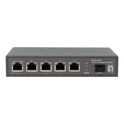 2. Przełącznik LevelOne GB PoE+ 6-portowy 65 W 10 Gb/s