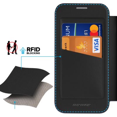 13. Etui Dux Ducis Skin X Pro na iPhone 16 z MagSafe i klapką - czarne