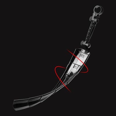 2. Zestaw błotników rowerowych Rockbros FK-810 składane teleskopowe - czarny