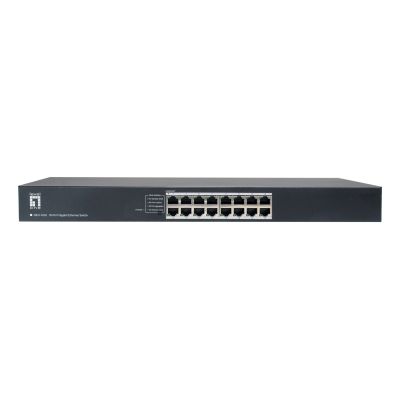 LevelOne GEU-1632 Nie zarządzany Gigabit Ethernet (10/100/1000) 1U Szary