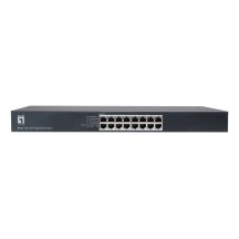 LevelOne GEU-1632 Nie zarządzany Gigabit Ethernet (10/100/1000) 1U Szary
