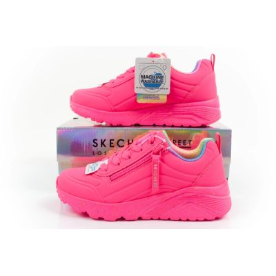10. Skechers buty sneakersy sportowe dziecięce Uno Lite różowe wygodne