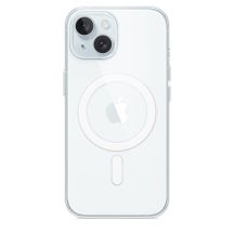 Apple - Obudowa tylna do telefonu komórkowego - Kompatybilna z MagSafe - Poliwęglan - Przezroczysta - do iPhone 15 (MXRK3ZM/A)
