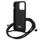 6. Etui Karl Lagerfeld Leather Monogram Patch and Cord Iconik na iPhone 13 Pro / 13 - czarne