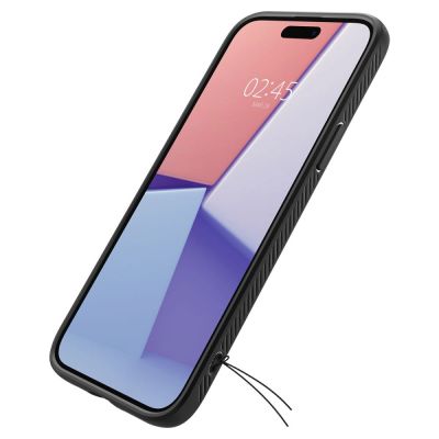10. Etui Spigen Liquid Air na iPhone 15 Plus - czarny mat