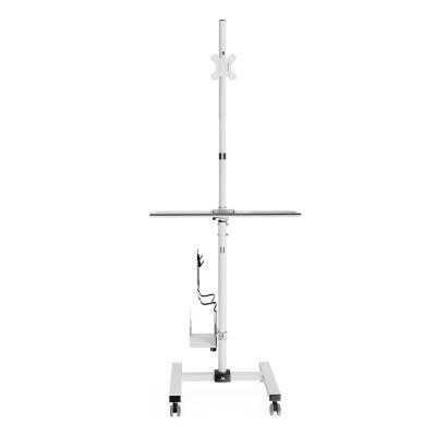 10. Wózek Maclean MC-793 max 17"-32", max 20kg, - mobilne stanowisko komputerowe na kółkach