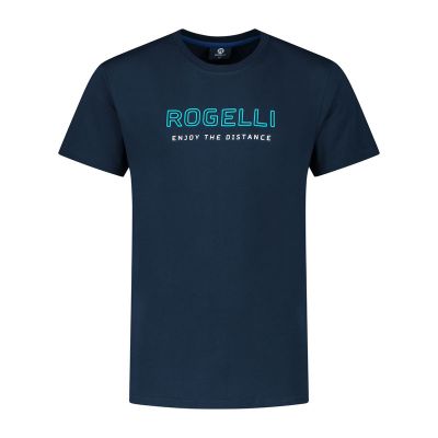Rogelli t-shirt męski LOGO granatowy L