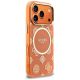 4. Etui Guess IML Peony Dot MagSafe na iPhone 17 Pro - pomarańczowe