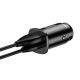 4. Baseus Square PPS inteligentna ładowarka samochodowa z portami USB Quick Charge 4.0 QC 4.0 i USB-C PD 3.0 SCP czarny (CCALL-AS01)