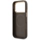 7. Etui Guess Peony Hot Stamp MagSafe na iPhone 17 Pro - brązowe