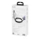 6. Kabel Baseus CATWJ-A01 USB-C - USB-C PD QC 100W 5A 480Mb/s 2m - czarny