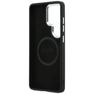 7. Etui Guess Embossed Ring Triangle Logo MagSafe na Samsung Galaxy S26 Ultra - czarne