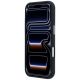 5. Etui Mercedes Leather Semi Wrap Grill Pattern MagSafe na iPhone 17 Pro - czarne