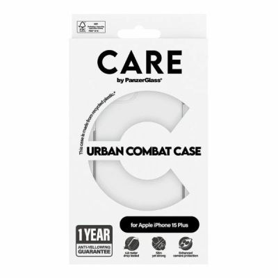 4. Etui CARE by PanzerGlass Urban Combat Case na iPhone 15 Plus - przezroczyste
