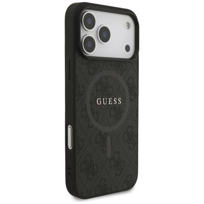 4. Etui Guess 4G Ring Classic Logo MagSafe  do iPhone 17 Pro Max - czarne