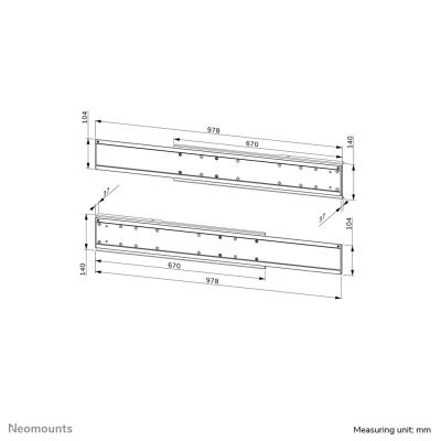 14. Neomounts uchwyt do telewizora dual screen ADM-875BL2