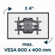 5. GEMBIRD UCHWYT ŚCIENNY REGULOWANY LCD 32"-75" VESA MAX 600 X 400MM, DO 45KG