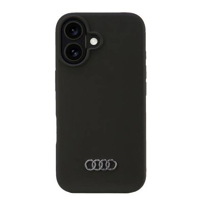 Etui Audi Silicone Case na iPhone 16 6.1" - czarne