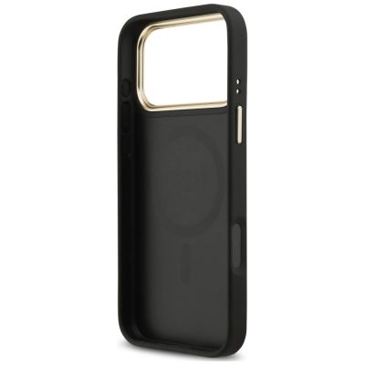7. Etui Guess 4G Strass Logo MagSafe na iPhone 18 Pro Max / 17 Pro Max - czarne