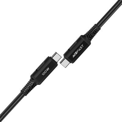 3. Kabel Acefast C4-03 Black USB-C - USB-C PD QC 100W 5A 480Mb/s 2m - czarny