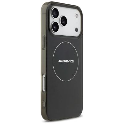 4. Etui AMG Double Layer Transparent Smocked MagSafe do iPhone 17 Pro Max - czarne