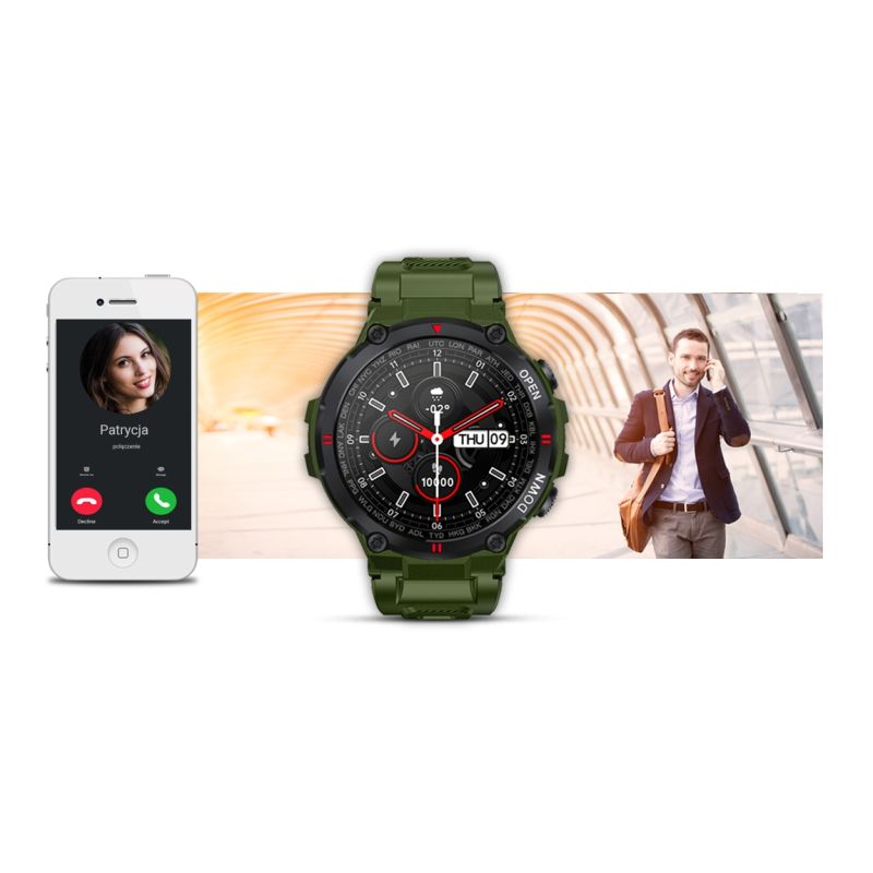4. Smartwatch GIEWONT Zielony GW430-3