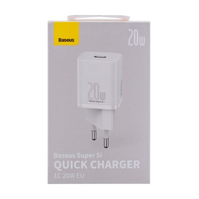 2. BASEUS ŁADOWARKA SIECIOWA SUPER SI 20W (BIAŁA)