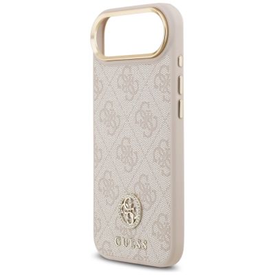 6. Etui Guess 4G Strass Logo MagSafe na iPhone Air - różowe