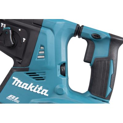 6. Makita Młotowiertarka 2x18V DHR281PT2J 2,9J 2x5,0Ah BL + uchwyt