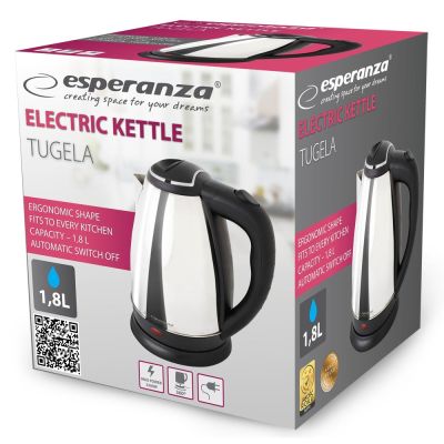 8. ESPERANZA CZAJNIK ELEKTRYCZNY TUGELA 1.8 L SREBRNY EKK104S