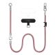2. Smycz do telefonu Tech-Protect C10S Crossbody (114 cm) + na nadgarstek (31 cm) - różowo-tytanowa