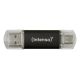Intenso Twist Line pamięć USB 128 GB USB Type-A / USB Type-C 3.2 Gen 1 (3.1 Gen 1) Antracyt