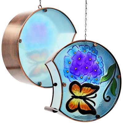 17. DEKORACJA OGRODOWA 22,5x8x22CM WITRAŻ WISZĄCY LAMPION