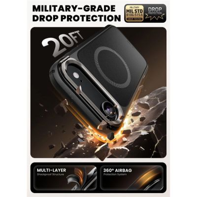 3. Etui Supcase IBLSN Ares Flip Mag MagSafe na iPhone 17 Air - czarne