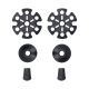 2. Kijki trekkingowe CMP Bern Trekking Poles czarno-niebieskie 3B36297 M916