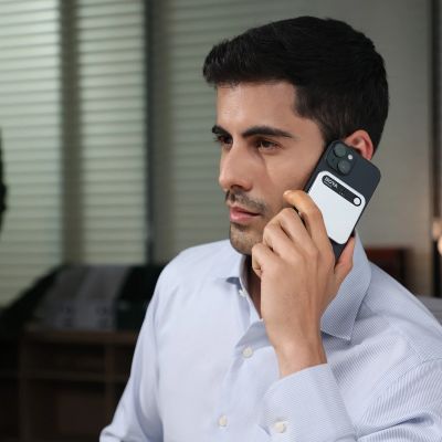 20. Rejestrator głosu BOYA Notra z transkrypcją AI - srebrny