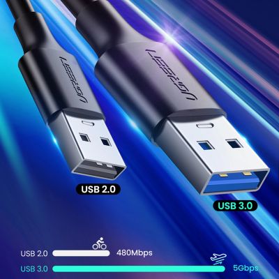 11. Kabel Ugreen US184 20883 USB-A 3.0 / USB-C 3A 1.5m - czarny