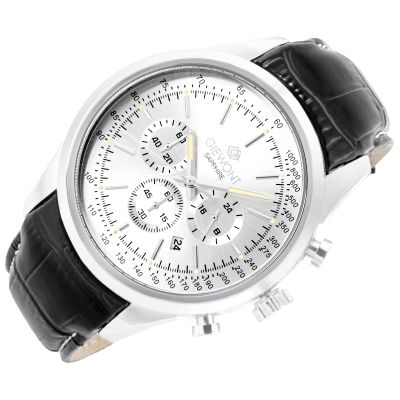 3. Zegarek Męski Giewont Chronograph Sapphire Srebrny GW7650-A1
