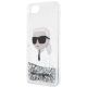 6. Etui Karl Lagerfeld Glitter Karl's Head na iPhone 7 / 8 / SE 2020 / SE 2022 - srebrne