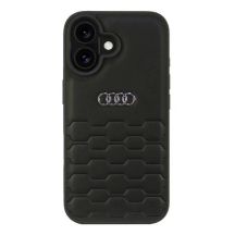 Etui Audi Synthetic Leather na iPhone 16 6.1" - czarne