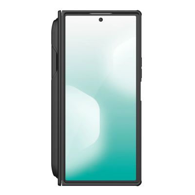 4. Etui Nillkin Super Frosted Shield Fold na Samsung Galaxy Z Fold 7 z miejscem na S Pen - czarne