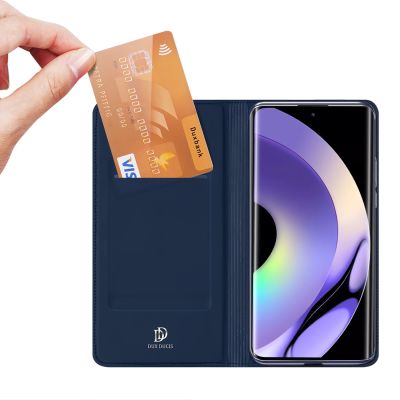2. Dux Ducis Skin Pro etui do Realme 10 Pro+ pokrowiec z klapką portfel na kartę podstawka niebieskie